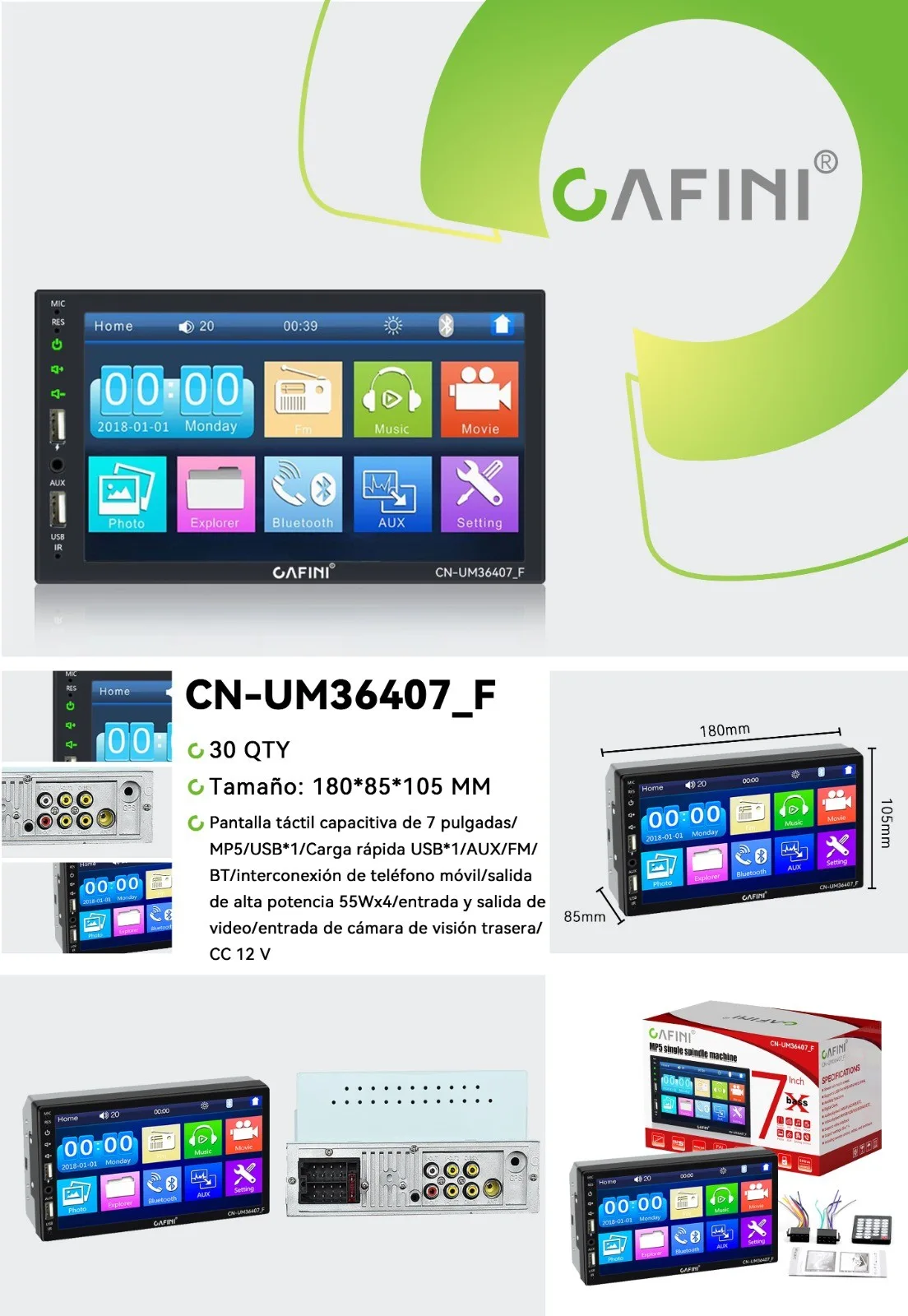 Auto de Radio CAFINI CN-UM36407_F