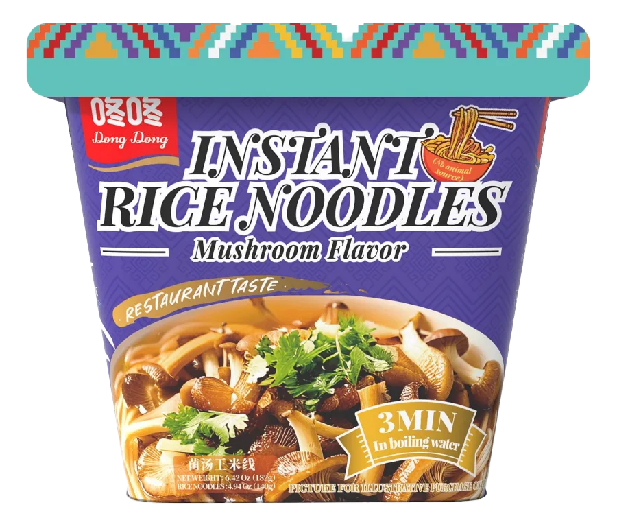 Dong Dong Fideos de Arroz Instantáneos Sabor de Hongo