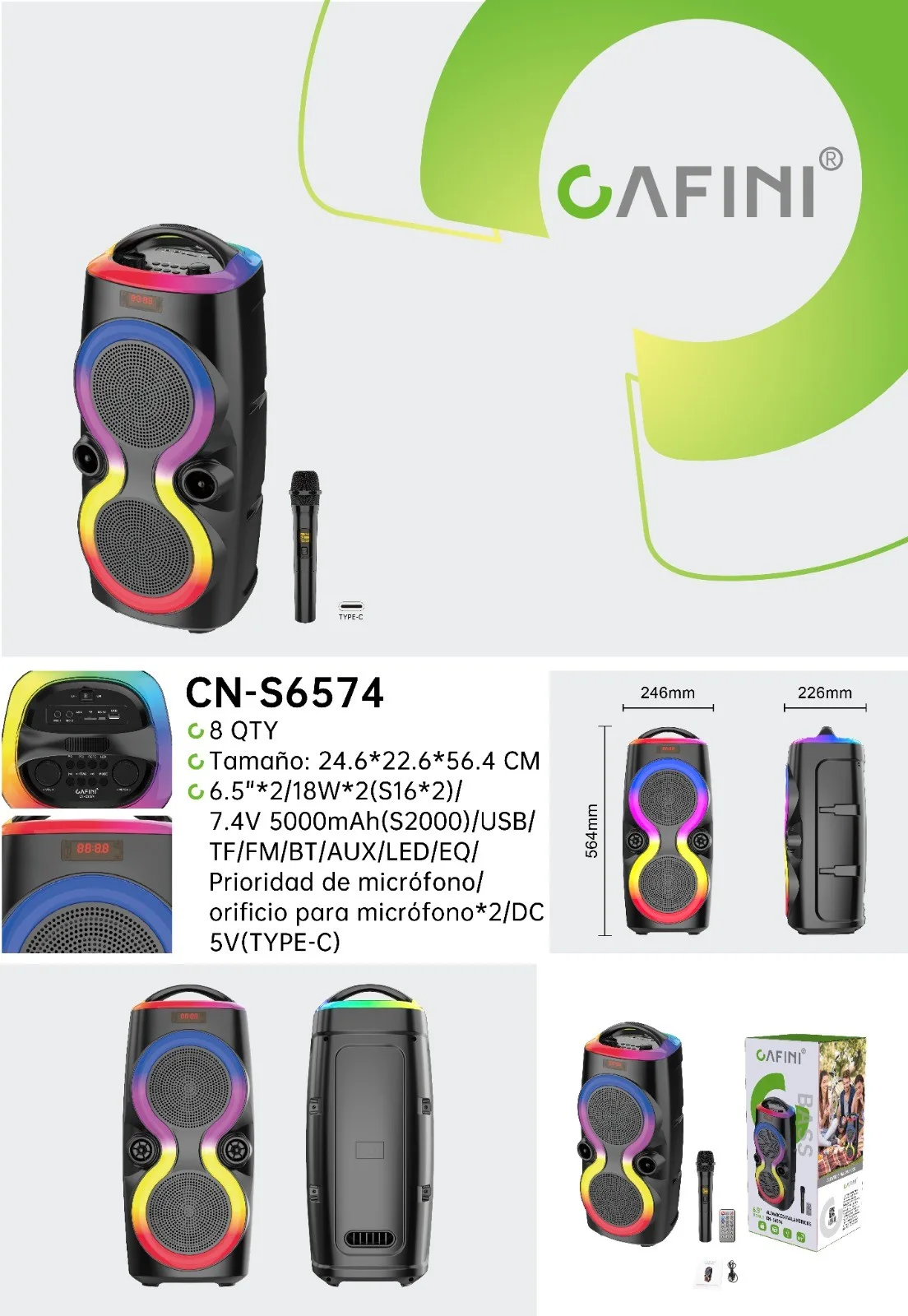 PARLANTE CAFINI CN-S6574