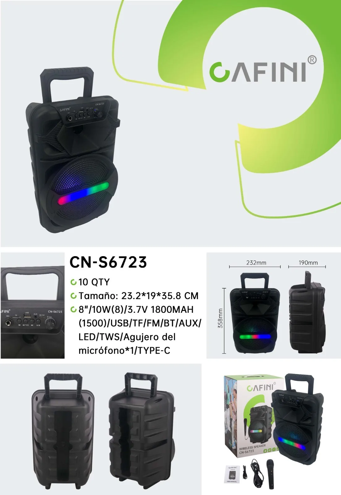 PARLANTE CAFINI CN-S6723