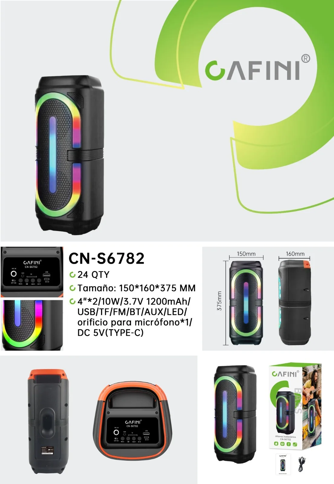 PARLANTE CAFINI CN-S6782