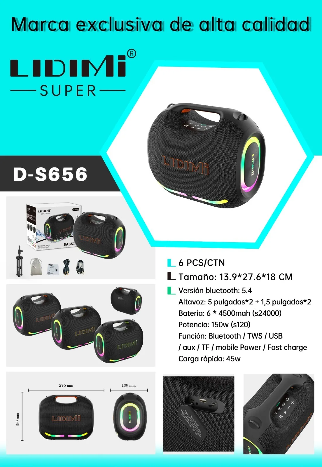 PARLANTE LIDIMI D-S656