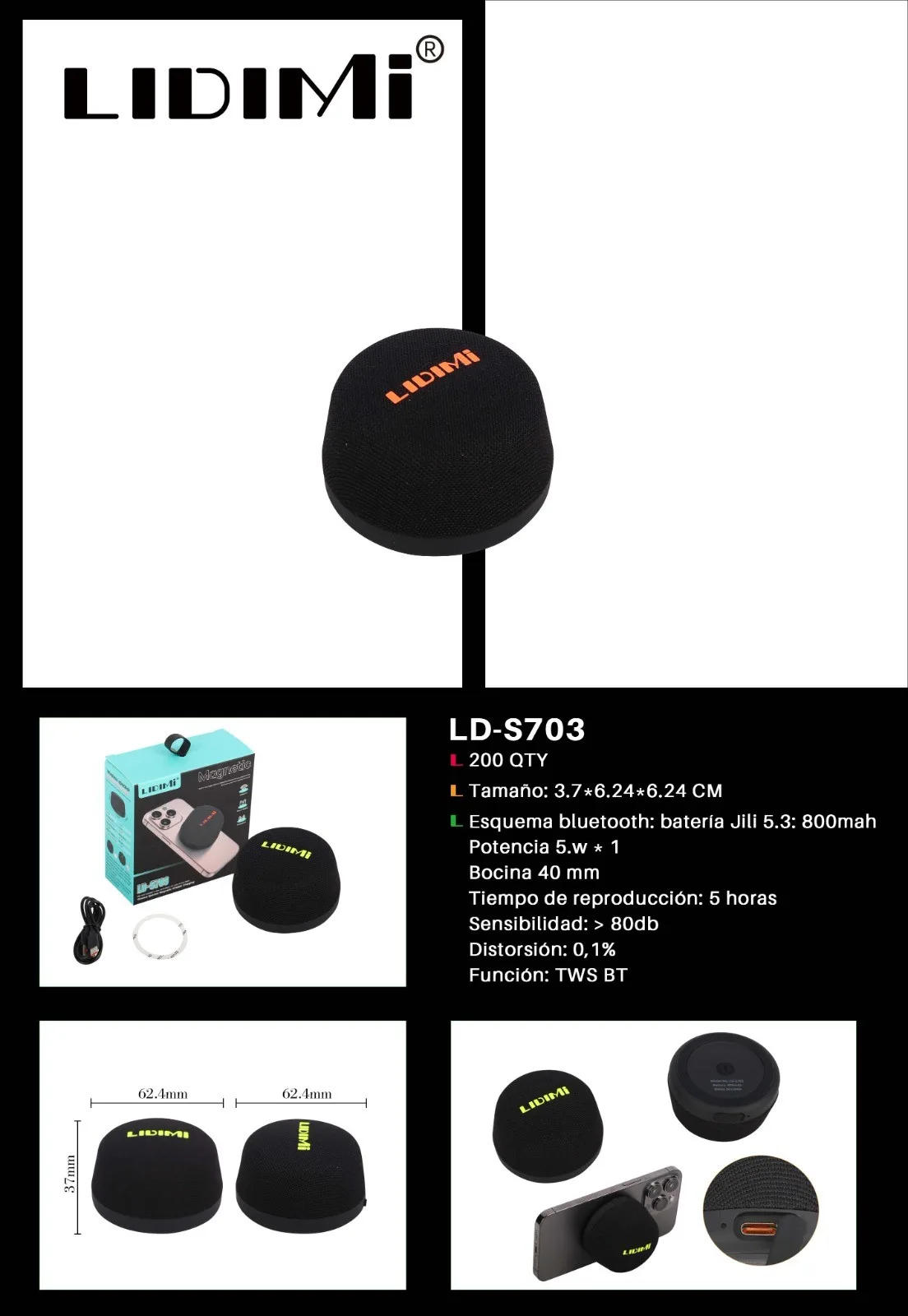 PARLANTE LIDIMI LD-S703