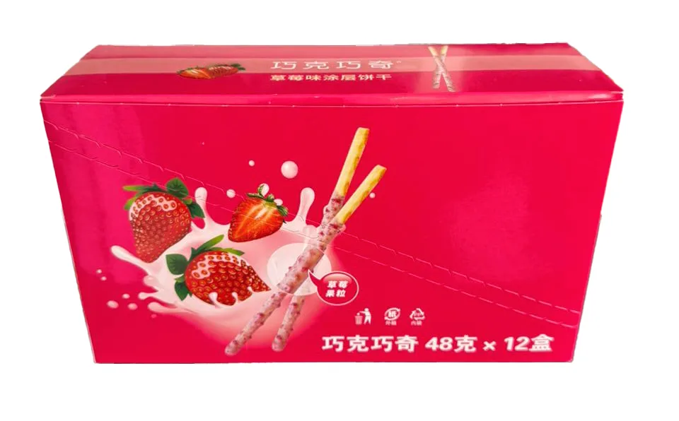 Choco Chocky Palitos Bañados sabor frutilla 48g