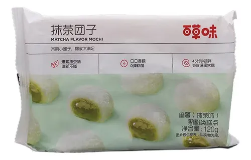 Mochi relleno de matcha