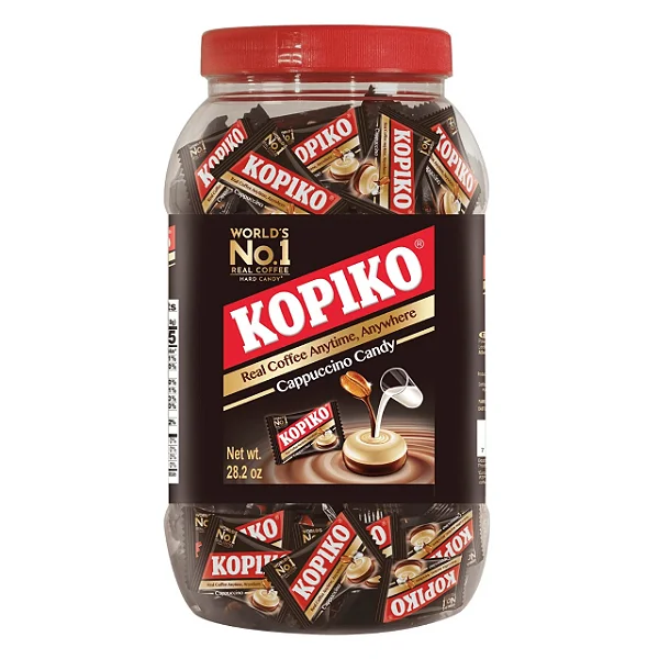 Jarra de caramelos kopiko sabor cafe