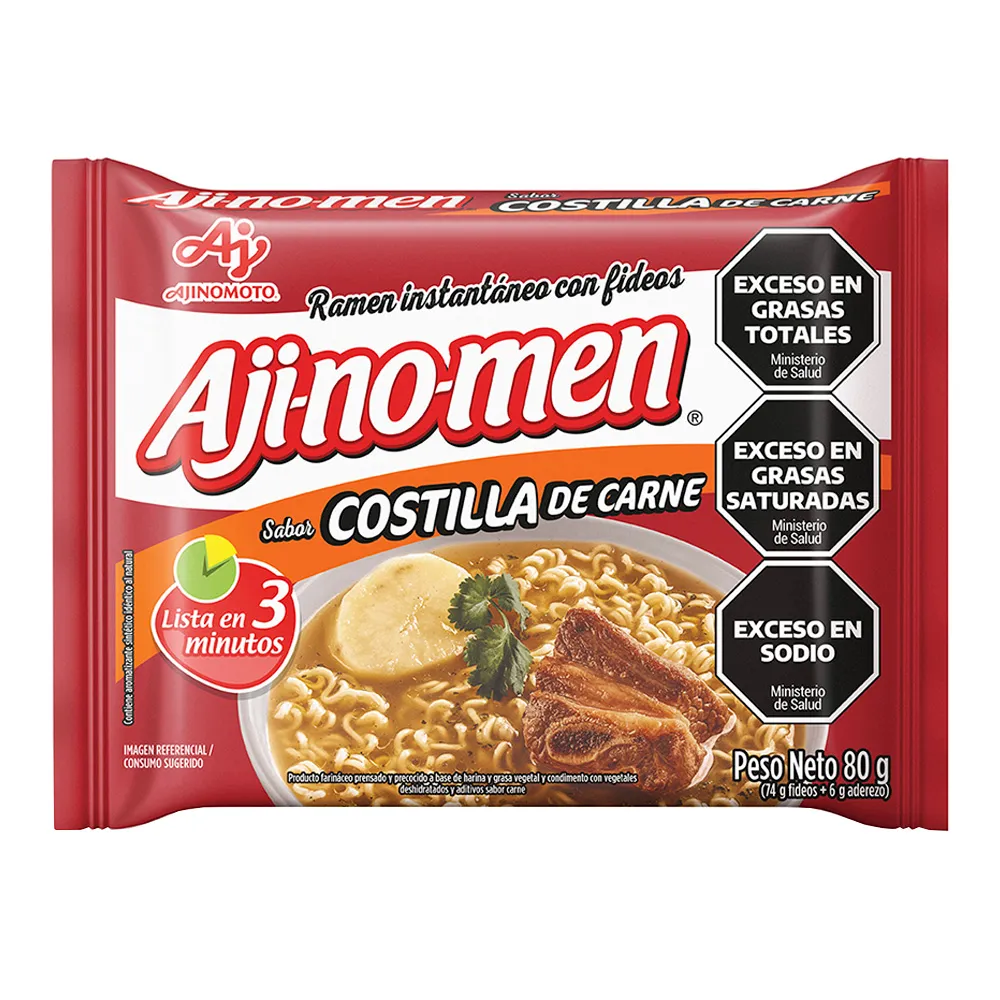 Aji no men sabor carne
